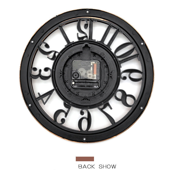 Antique 12 Inch Round Wall Clock