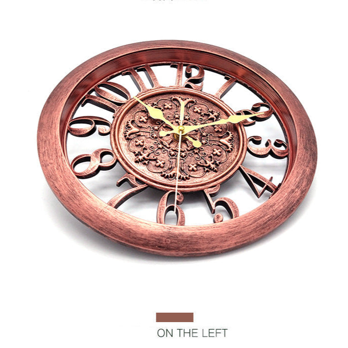 Antique 12 Inch Round Wall Clock