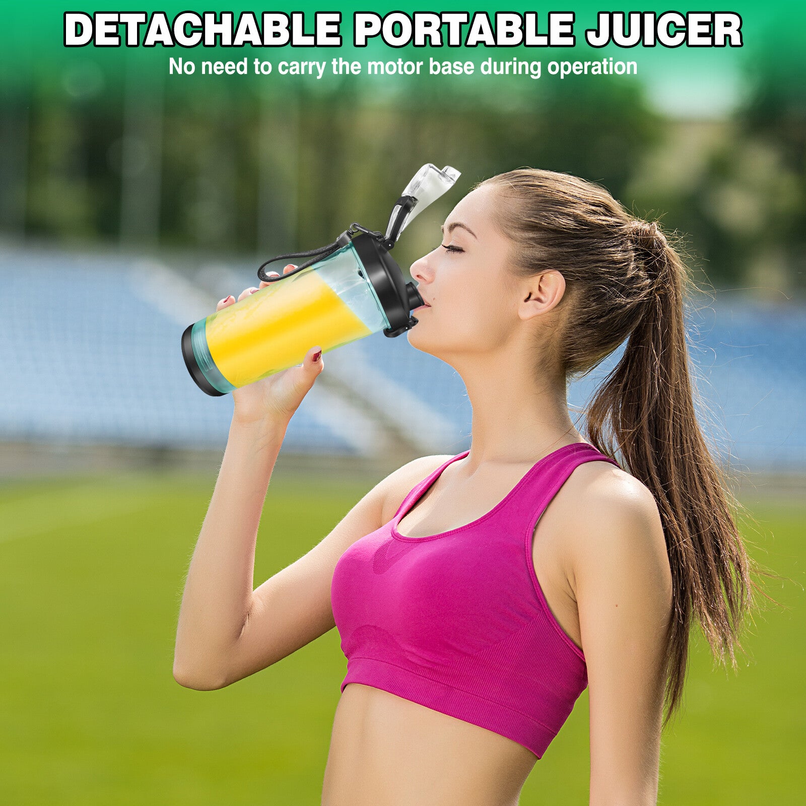 600ml Portable 2 in 1 Mini Smoothie Blender