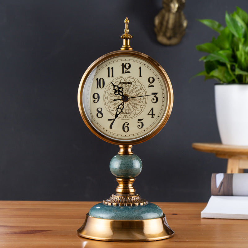 Vintage Ceramic Swing Table Pendulum Clock