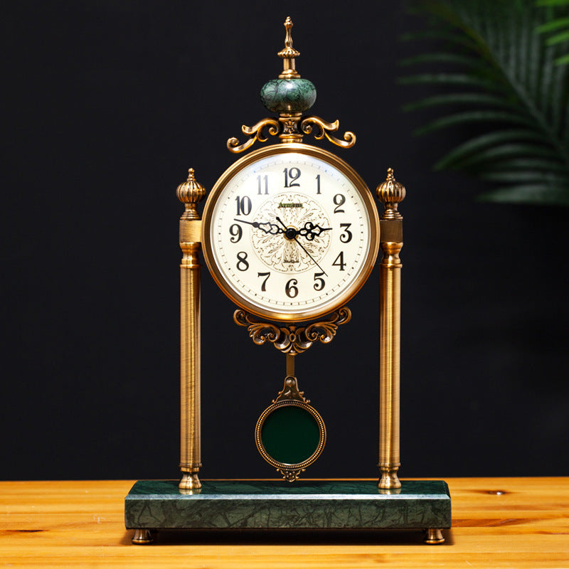 Vintage Ceramic Swing Table Pendulum Clock