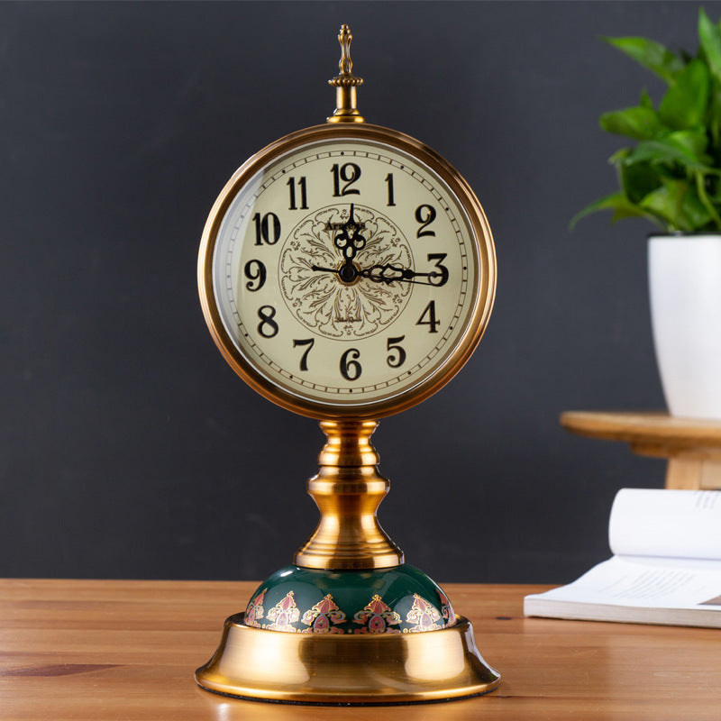 Vintage Ceramic Swing Table Pendulum Clock