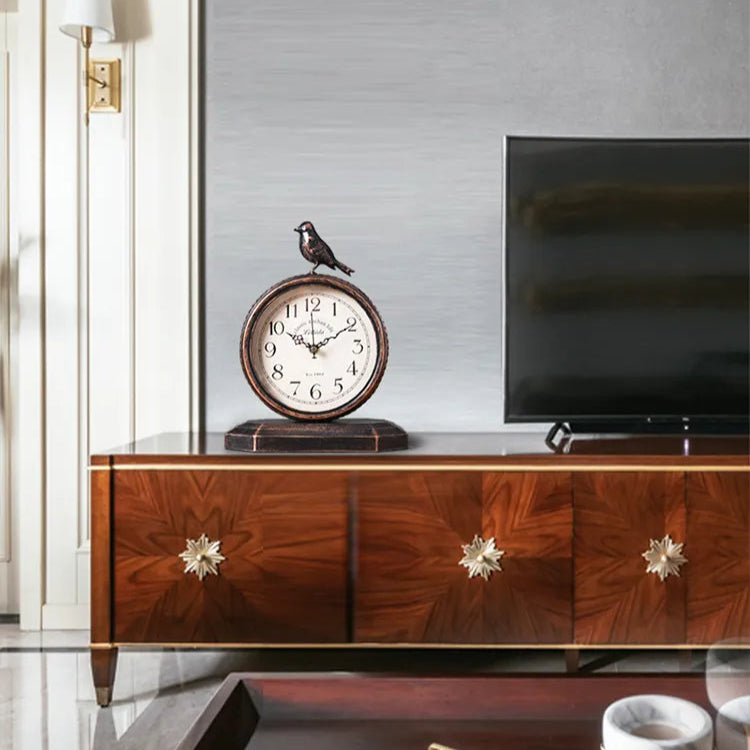 8-Inch Retro Mantel Clock Table Desk Clock