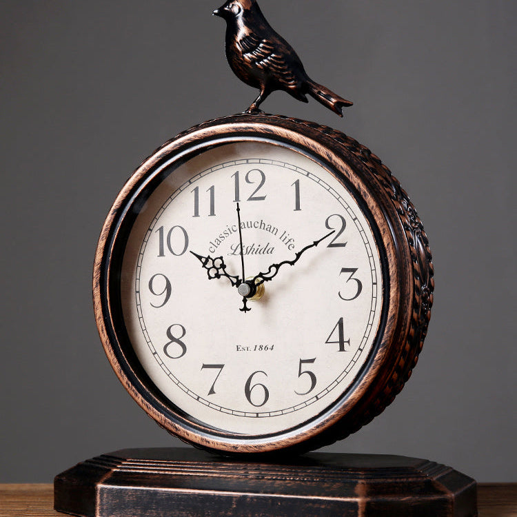 8-Inch Retro Mantel Clock Table Desk Clock