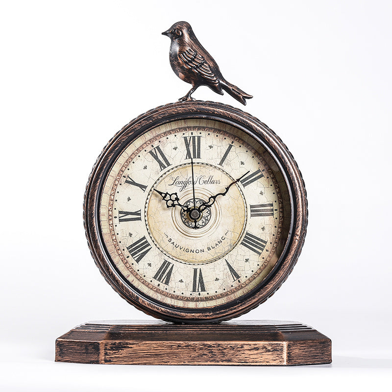 8-Inch Retro Mantel Clock Table Desk Clock