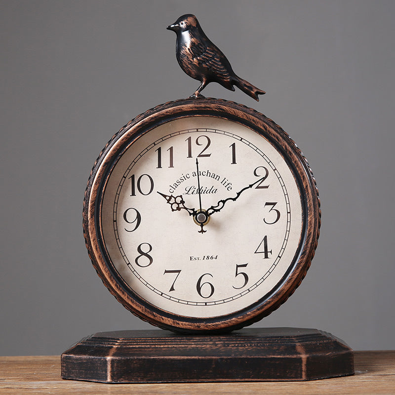 8-Inch Retro Mantel Clock Table Desk Clock