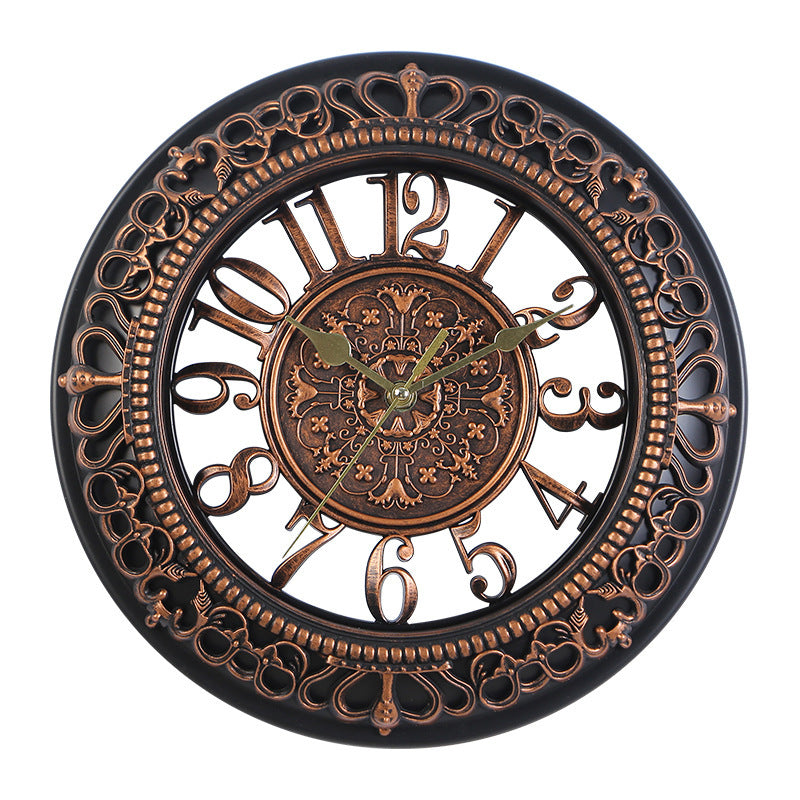 Antique 12 Inch Round Wall Clock