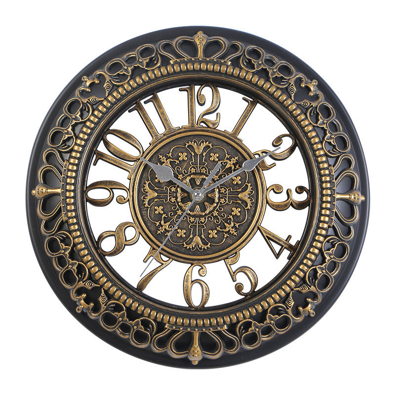 Antique 12 Inch Round Wall Clock