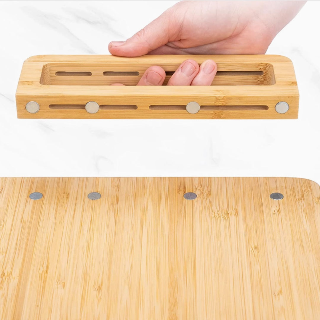 Bamboo Charcuterie Board Serving Platter Set