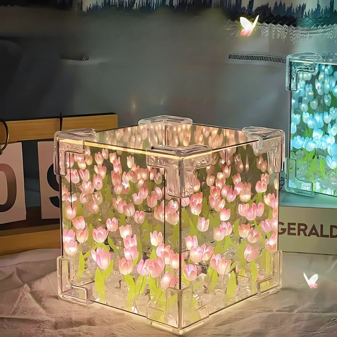 Tulip Flower Bloom Mirror Atmosphere Lamp