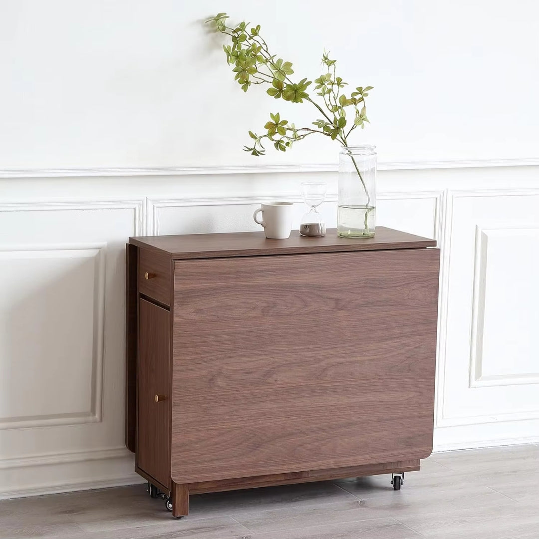 Extendable Folding Dining Space Saving Moveable Table