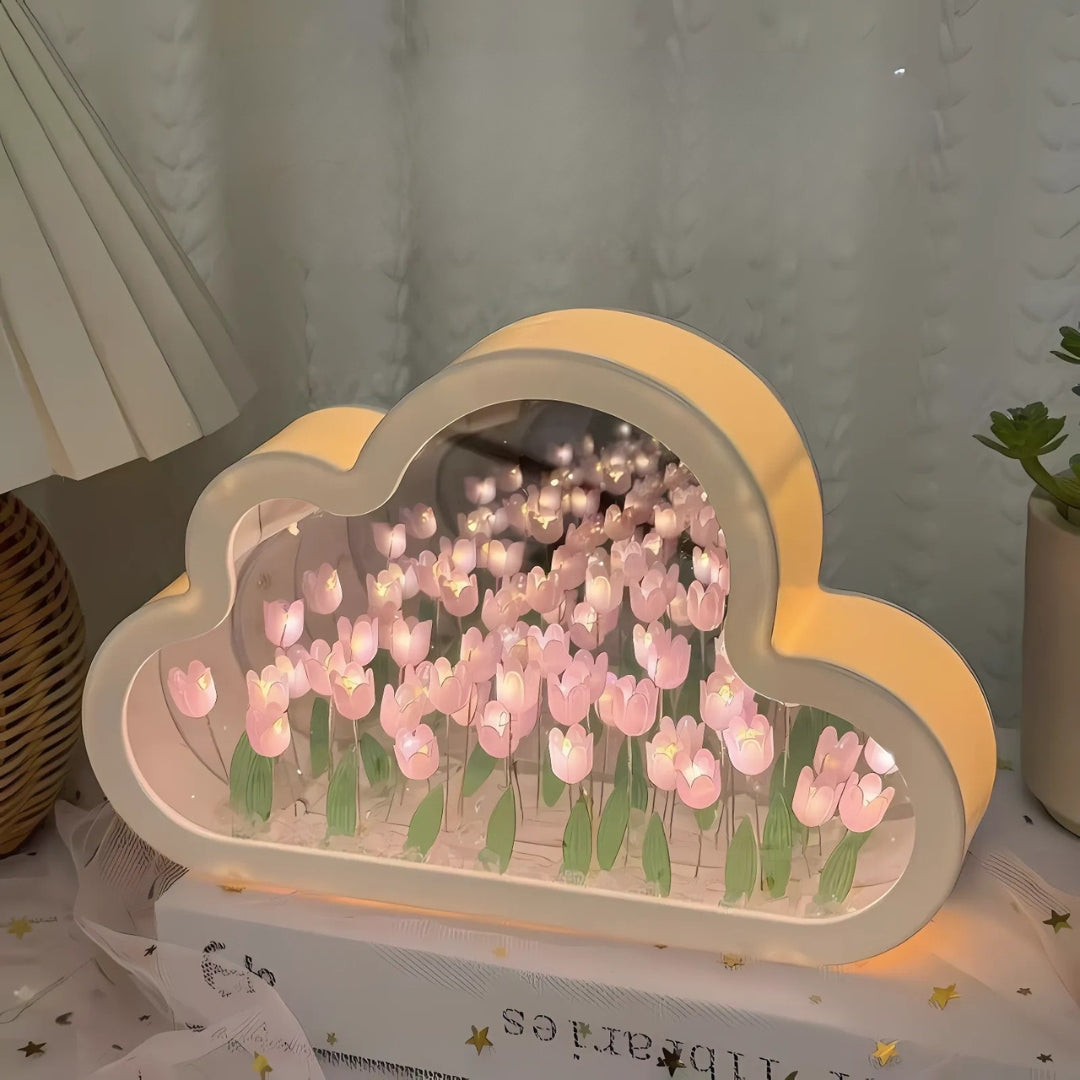 Tulip Flower Bloom Mirror Atmosphere Lamp