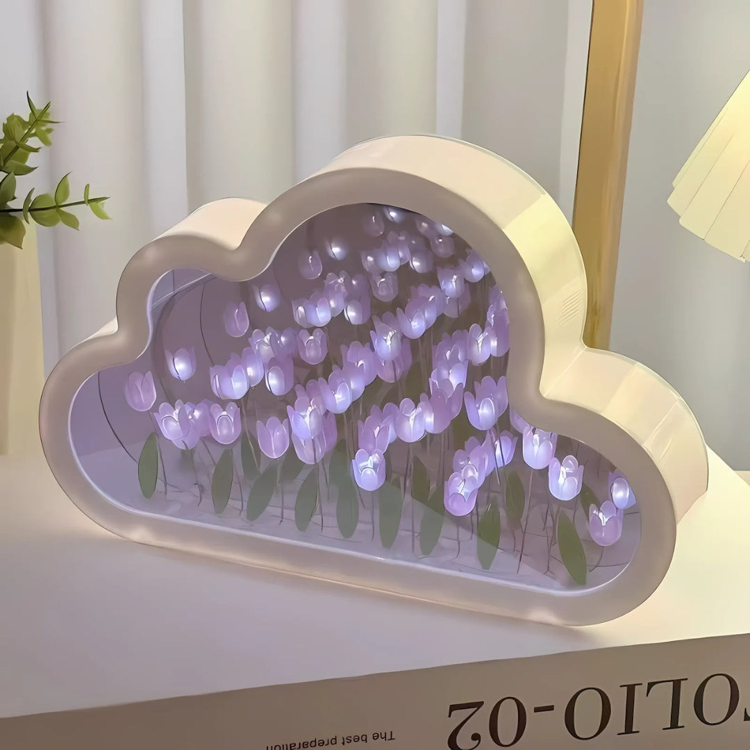 Tulip Flower Bloom Mirror Atmosphere Lamp
