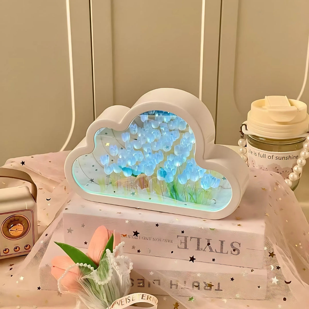Tulip Flower Bloom Mirror Atmosphere Lamp