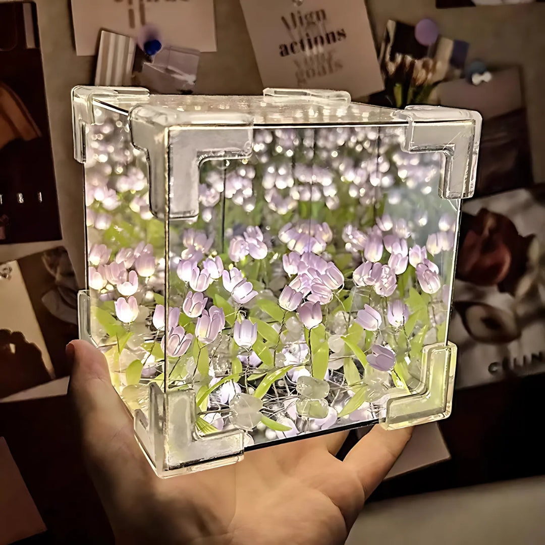 Tulip Flower Bloom Mirror Atmosphere Lamp