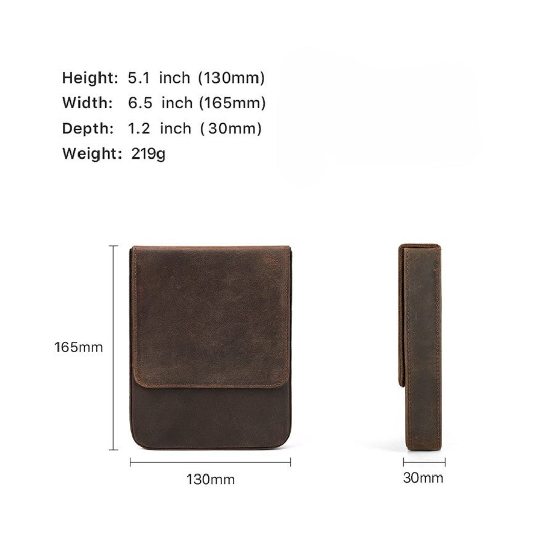 Handmade Leather Fountain Pen Case Organizer Holder