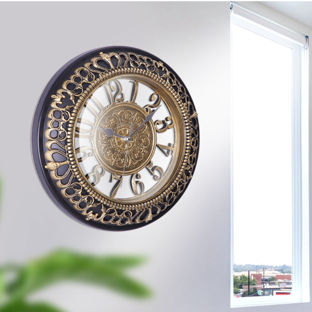 Antique 12 Inch Round Wall Clock