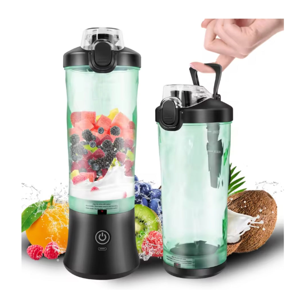 600ml Portable 2 in 1 Mini Smoothie Blender
