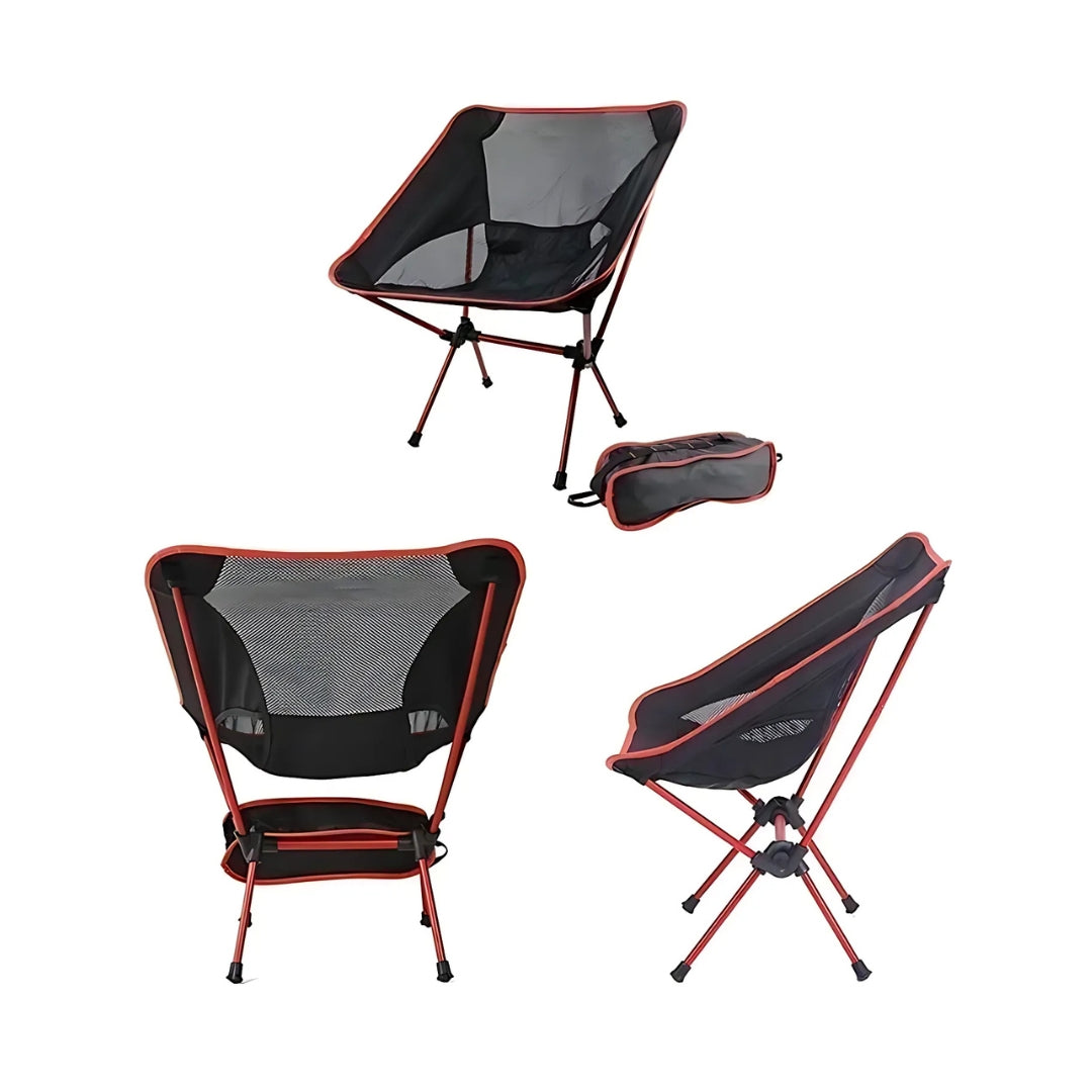 Aluminium Outdoor Foldable Camping Chair with Footrest