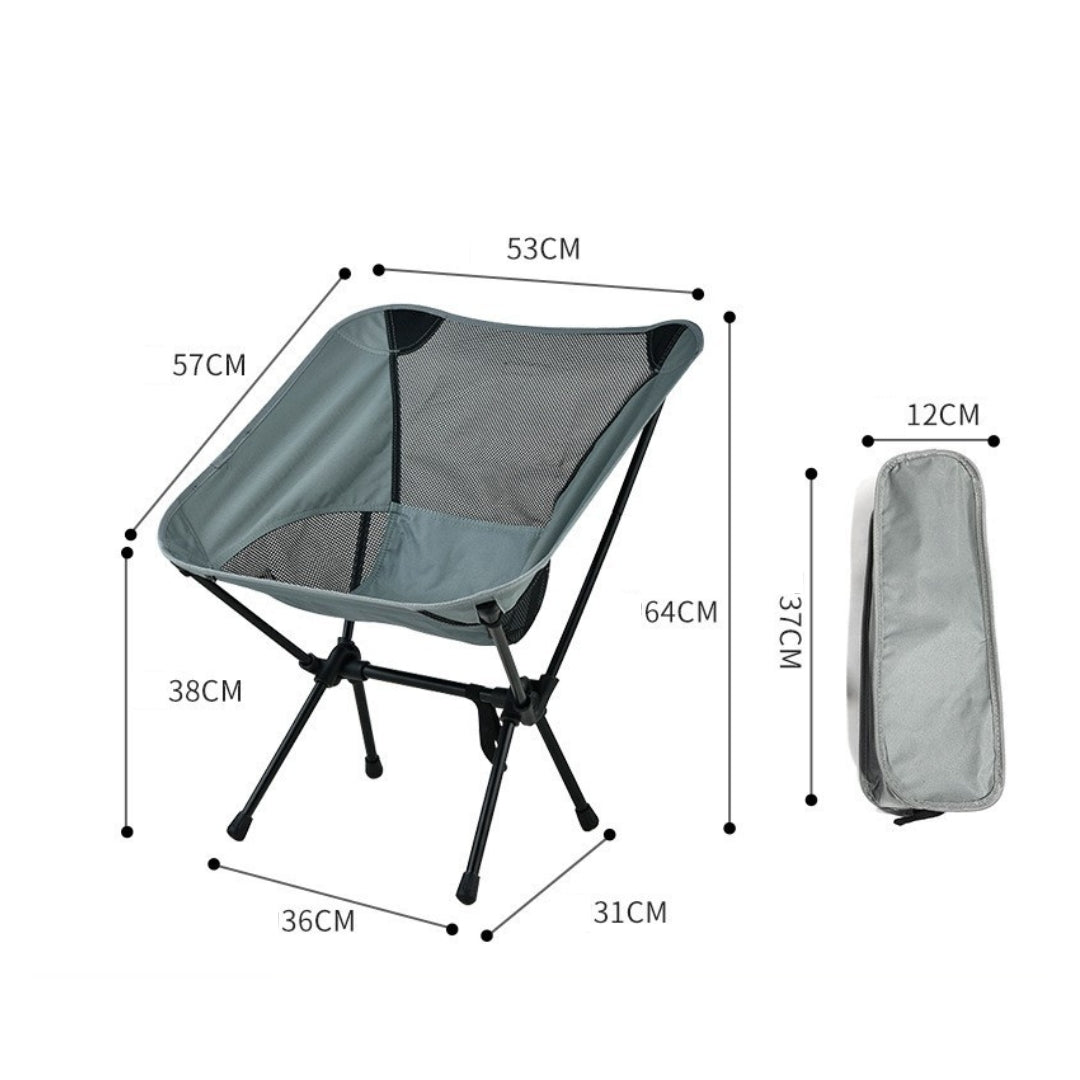 Aluminium Outdoor Foldable Camping Chair with Footrest