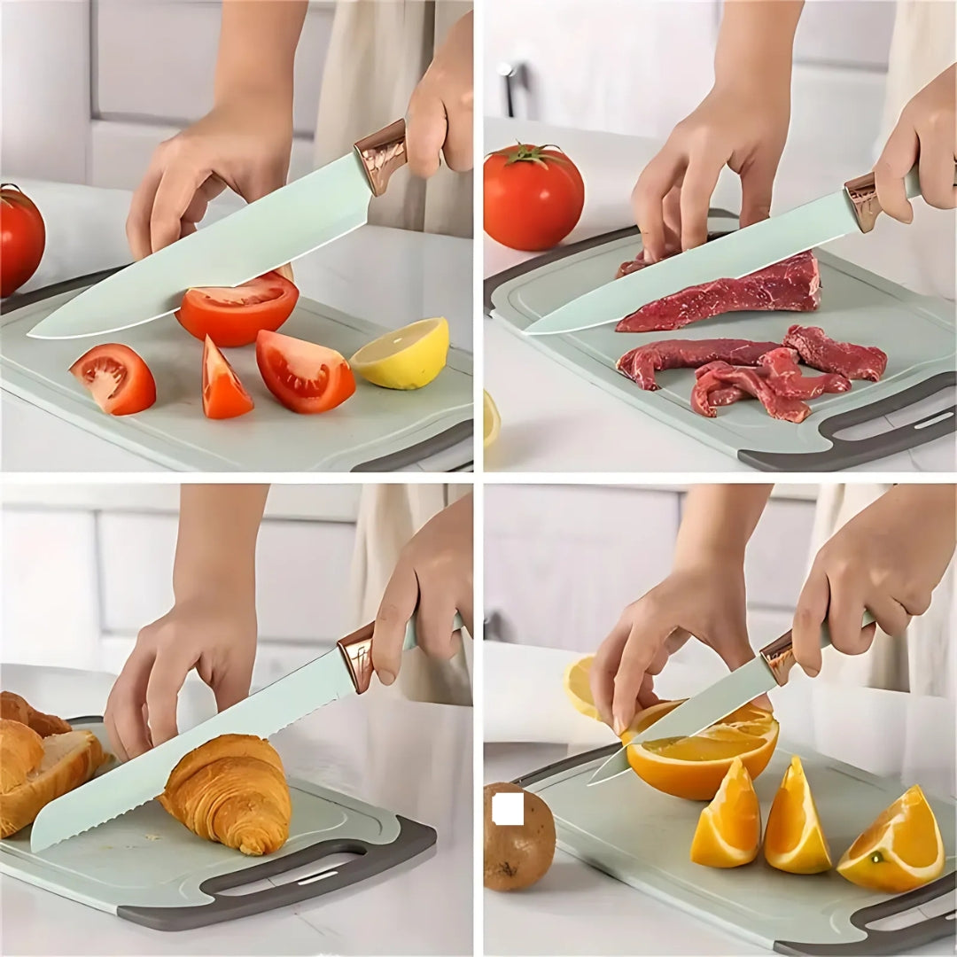 19pcs Silicone Kitchen Utensil Set With Wooden Handles