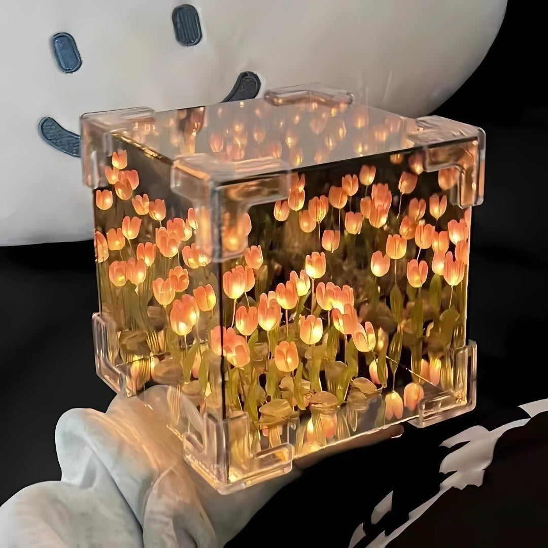 Tulip Flower Bloom Mirror Atmosphere Lamp