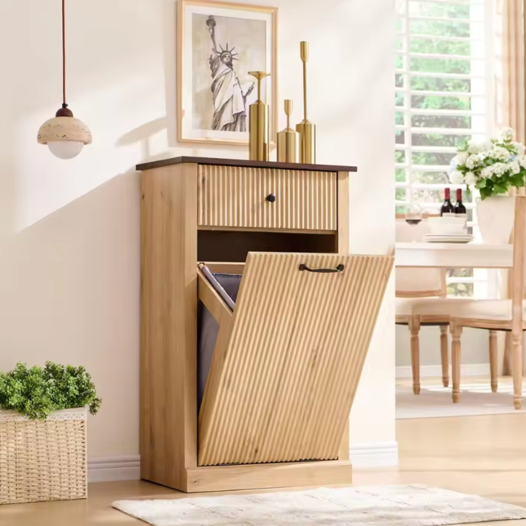 Single/Double Modern Tilt-Out Trash Cabinet Hidden Garbage