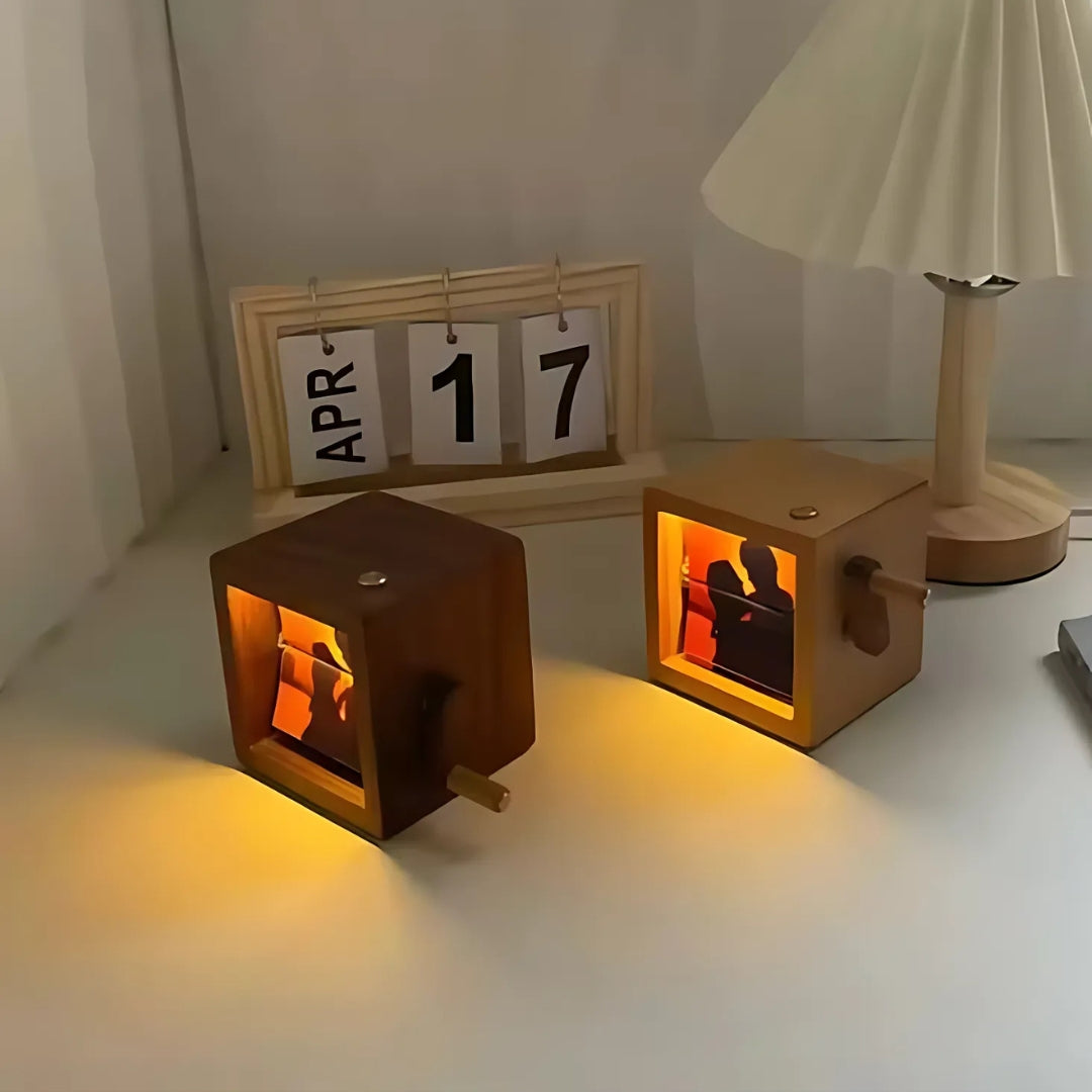 Personalized Photo Flip Book Frame with Light