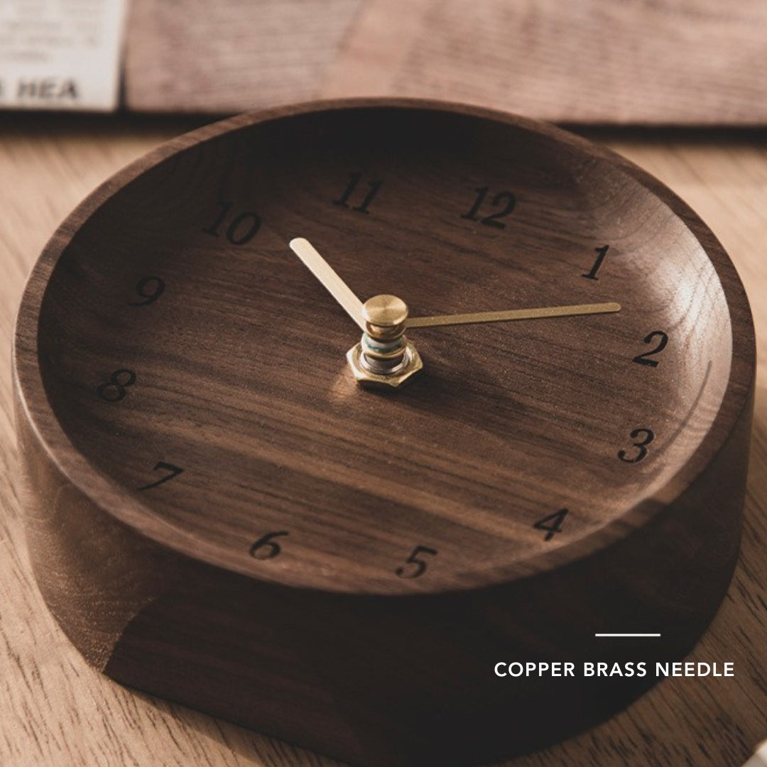 Minimal Wooden Silent Table Clock