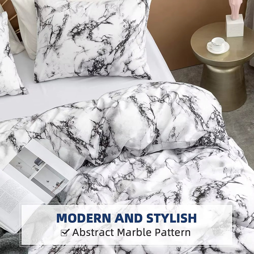 Marble Duvet Cover Bedding Set with Pillowcase