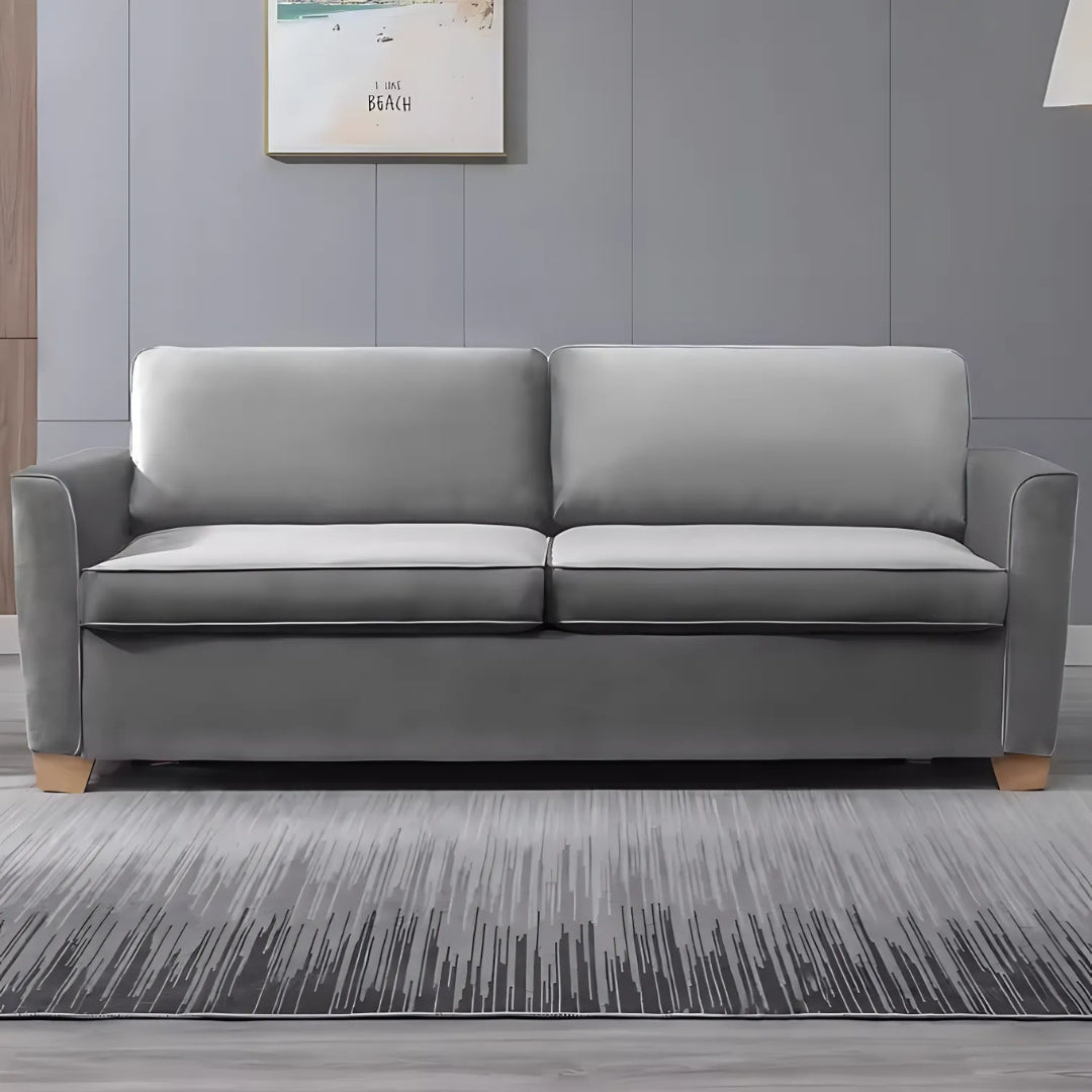 2-in-1 Pull-Out Velvet Futon Sofa Bed