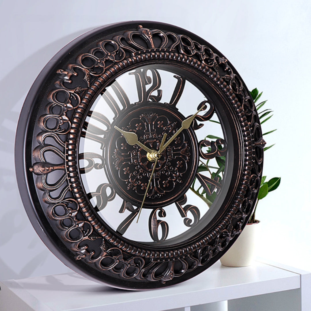 Antique 12 Inch Round Wall Clock