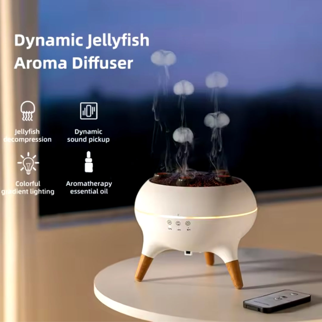Jellyfish Aromatherapy Air Humidifier Diffuser With Lights