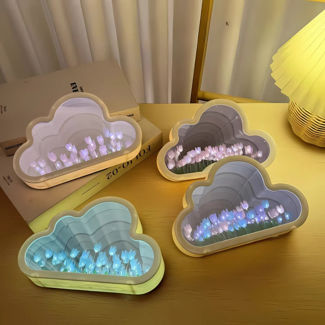 Tulip Flower Bloom Mirror Atmosphere Lamp