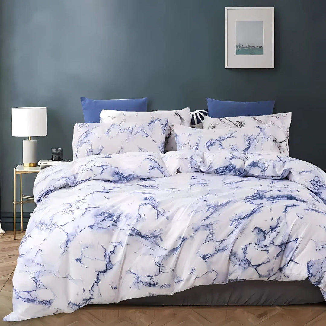 Marble Duvet Cover Bedding Set with Pillowcase