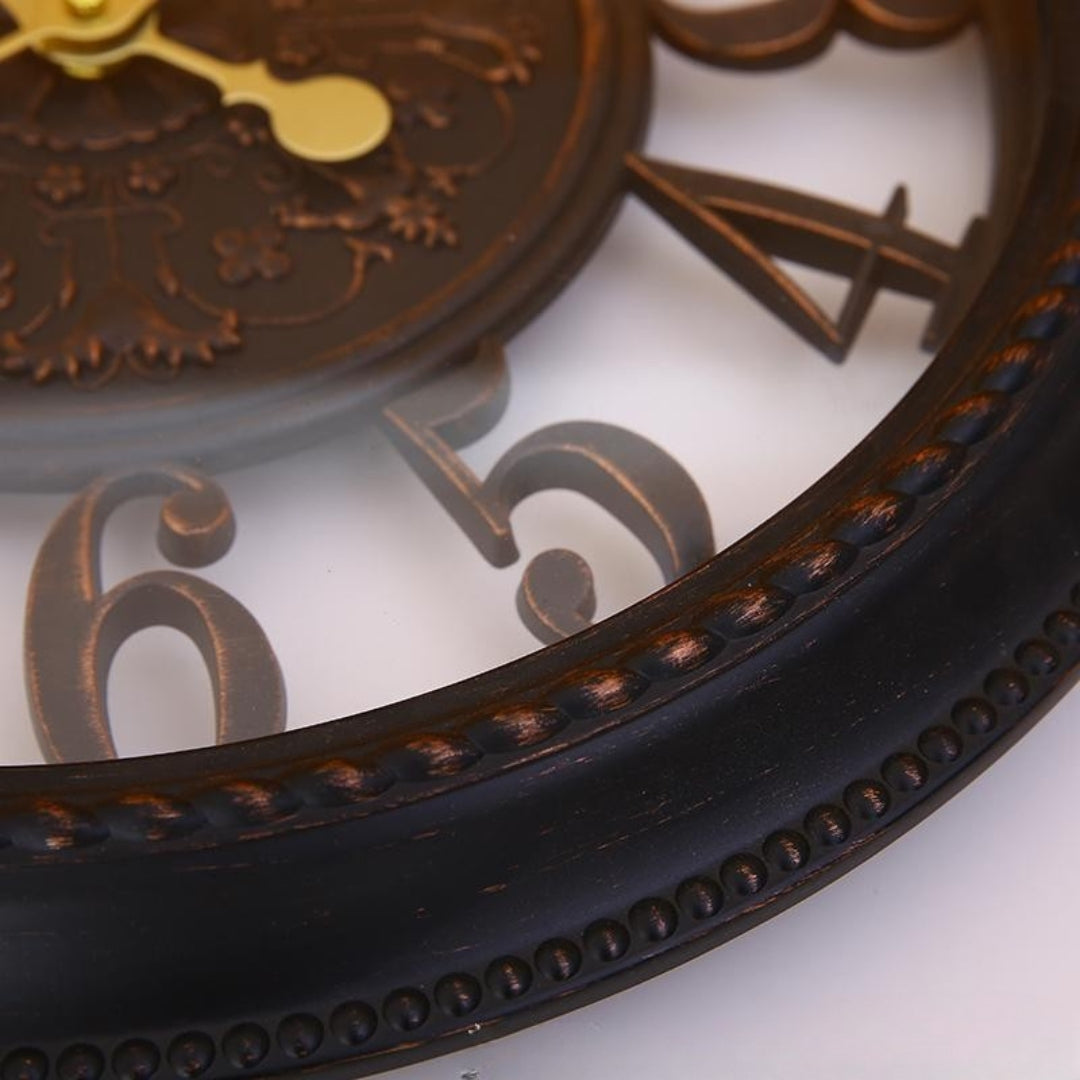Antique 12 Inch Round Wall Clock