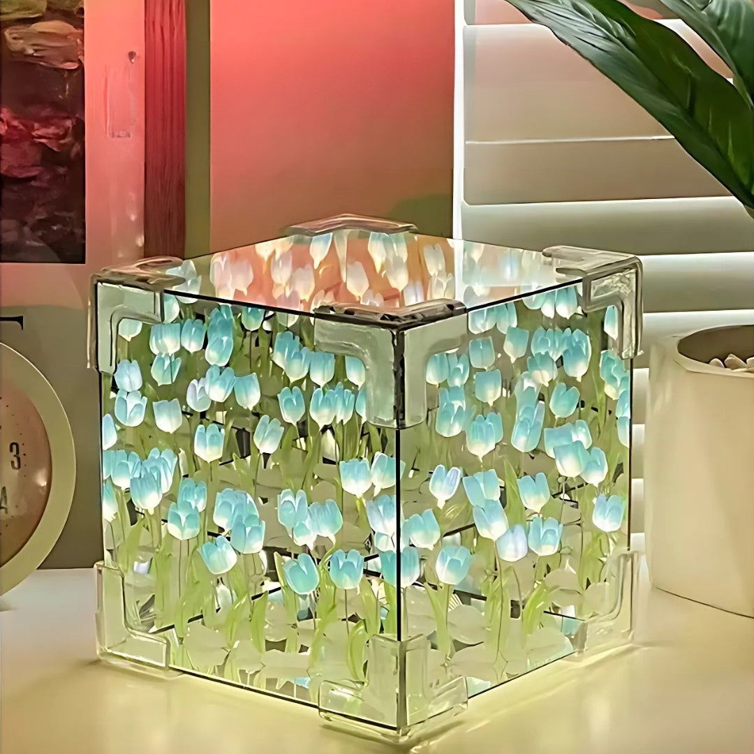 Tulip Flower Bloom Mirror Atmosphere Lamp