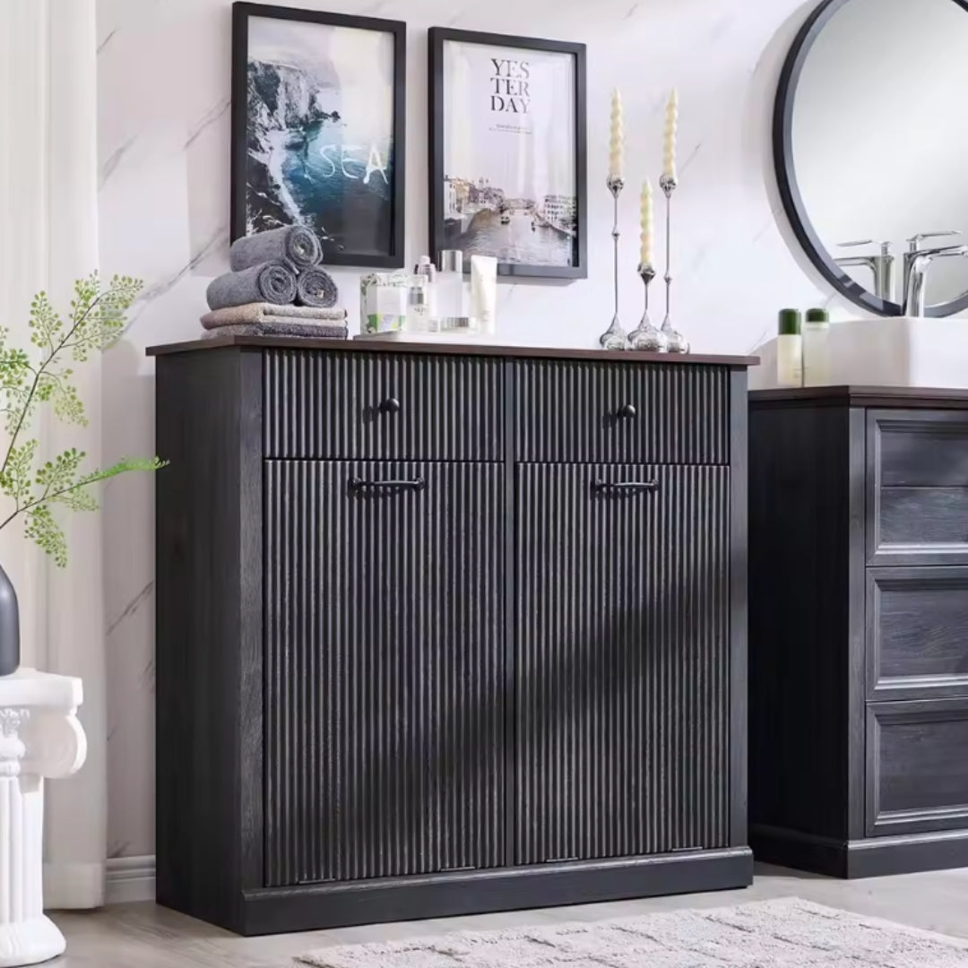 Single/Double Modern Tilt-Out Trash Cabinet Hidden Garbage