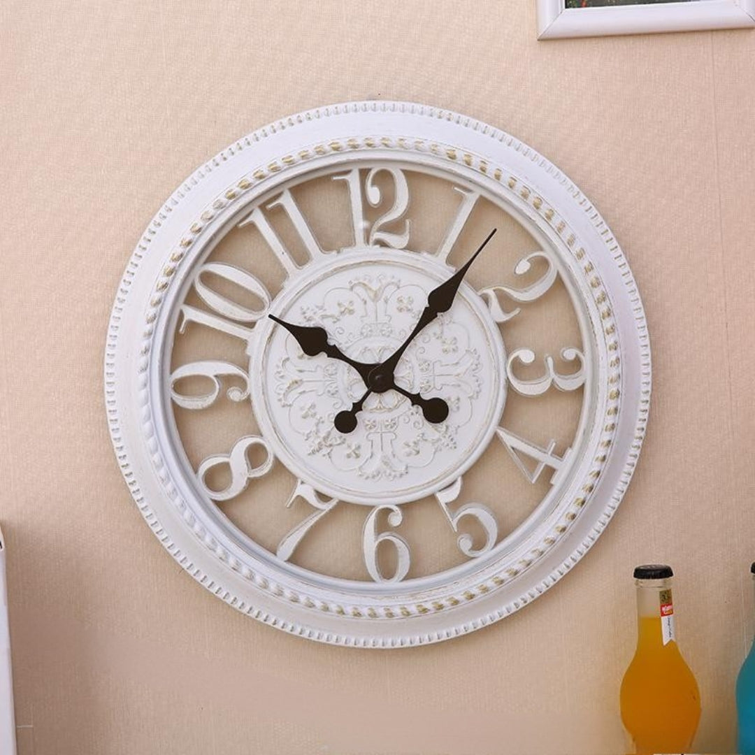 Antique 12 Inch Round Wall Clock