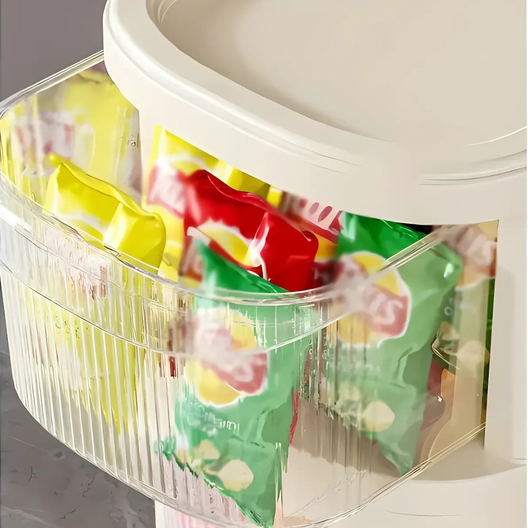 Multi-Tier Rolling Storage Organizer Cart with Drawers