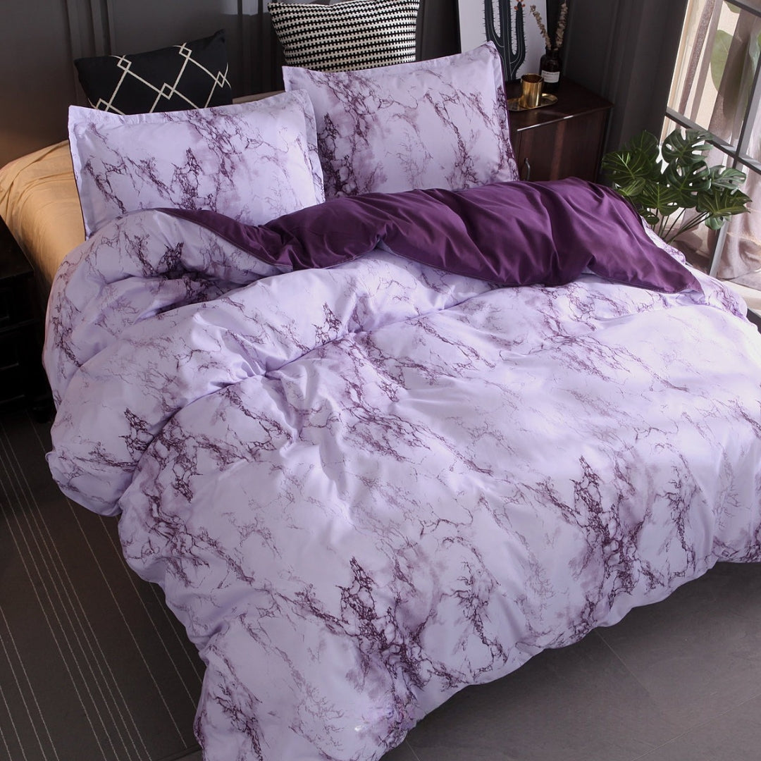 Marble Duvet Cover Bedding Set with Pillowcase