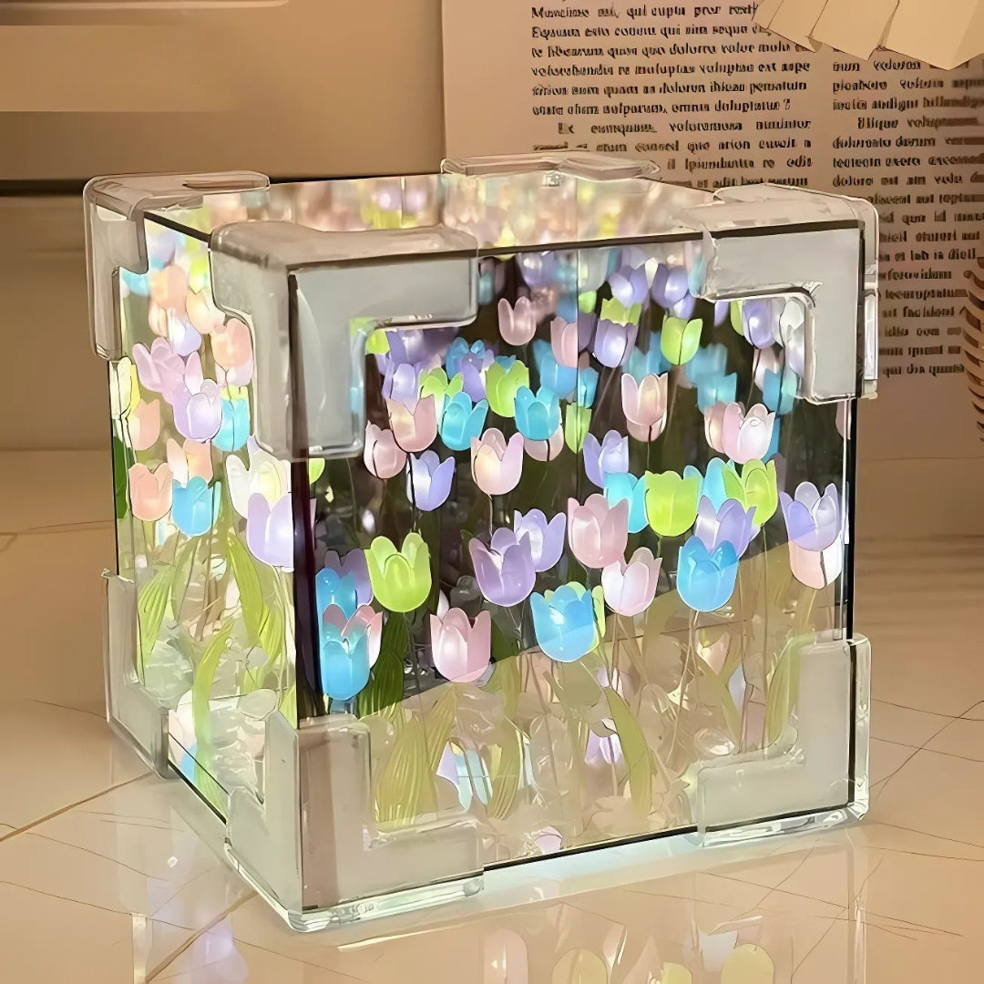 Tulip Flower Bloom Mirror Atmosphere Lamp