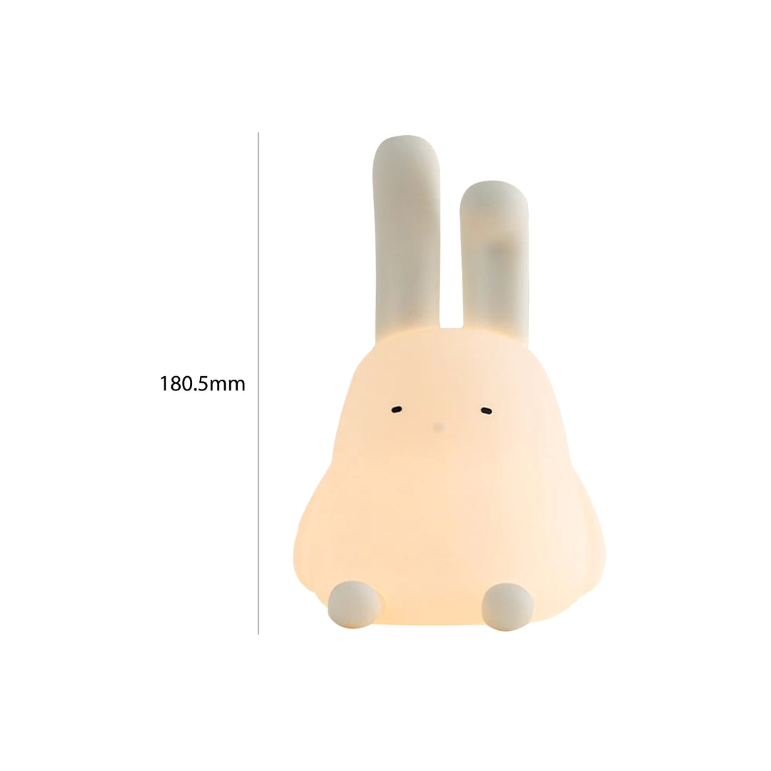 Folded Ear Rabbit Silicone Soft Nightlight Baby Sleep Lights