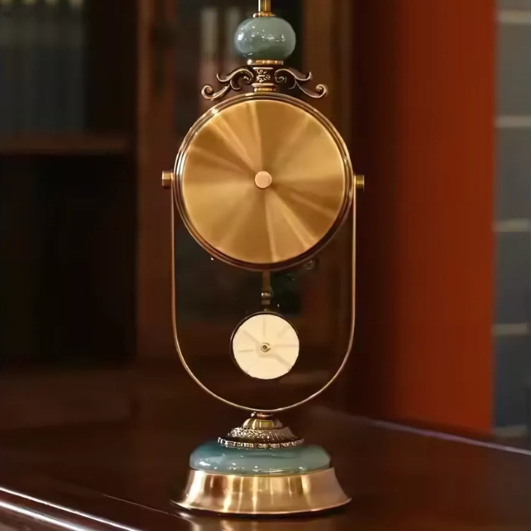 Vintage Ceramic Swing Table Pendulum Clock