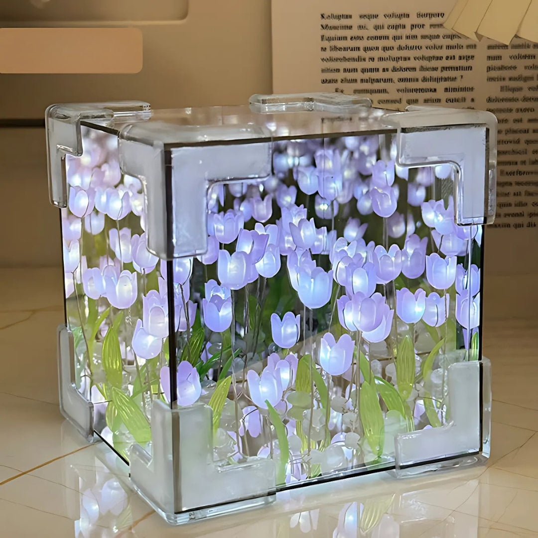 Tulip Flower Bloom Mirror Atmosphere Lamp