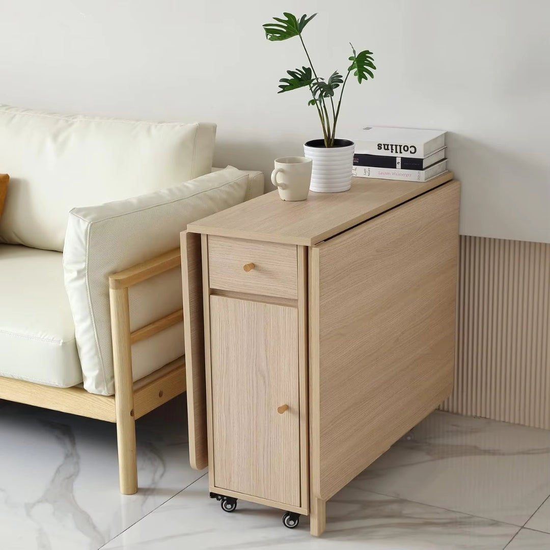 Extendable Folding Dining Space Saving Moveable Table