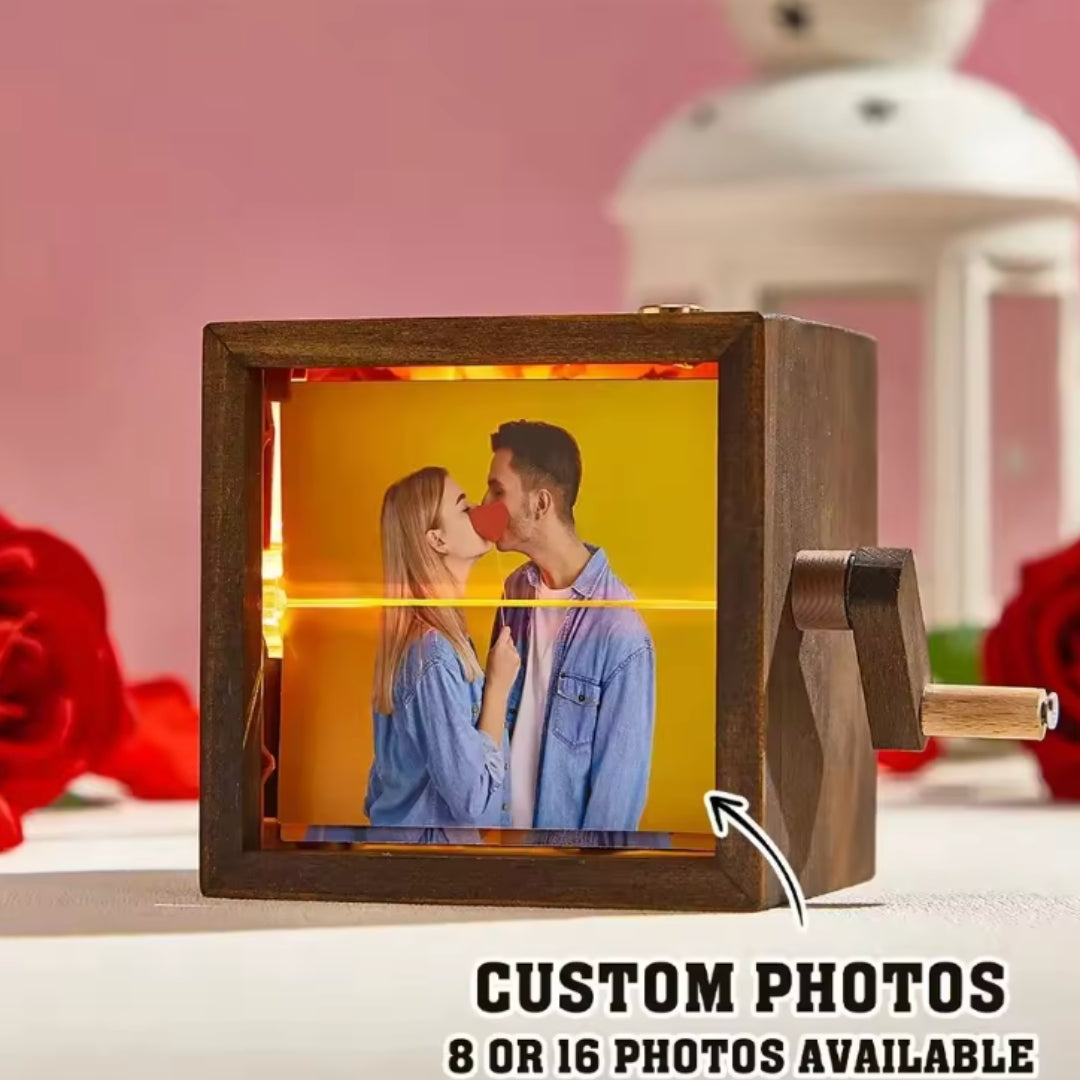 Personalized Photo Flip Book Frame with Light