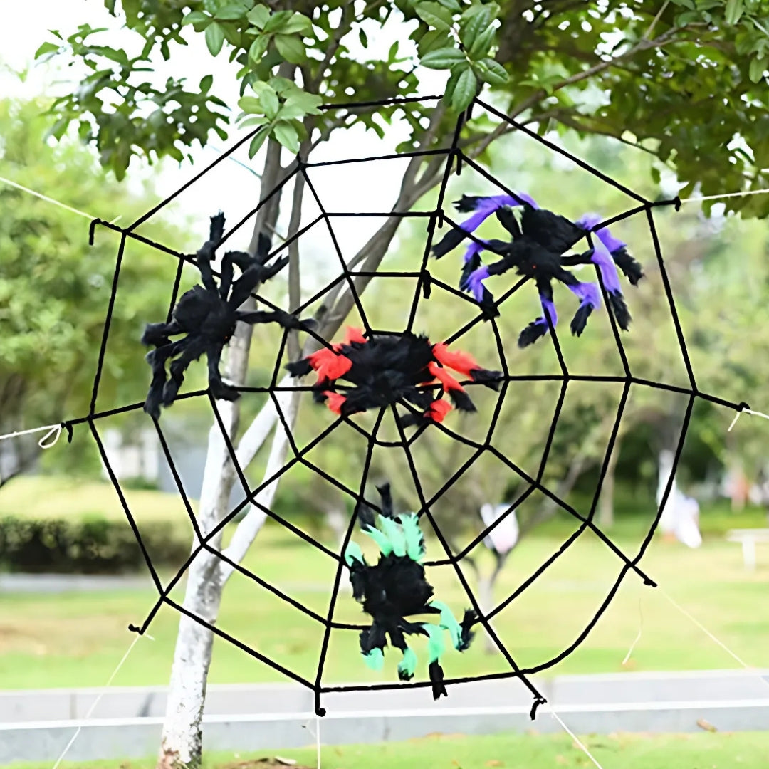 Halloween Outdoor Spider Web Layout Decoration