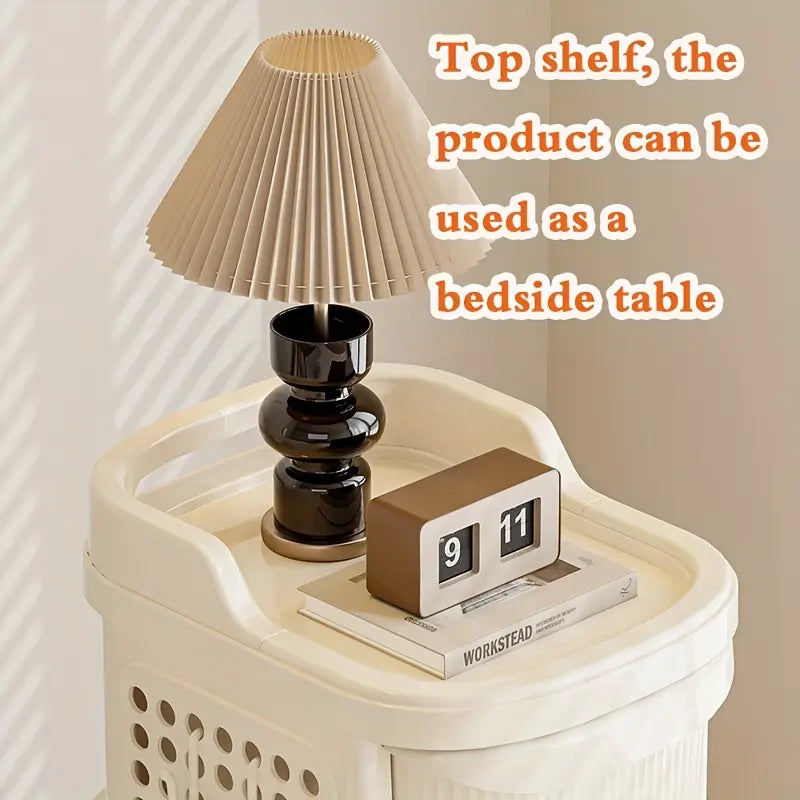 Multi-Tier Rolling Storage Organizer Cart with Drawers