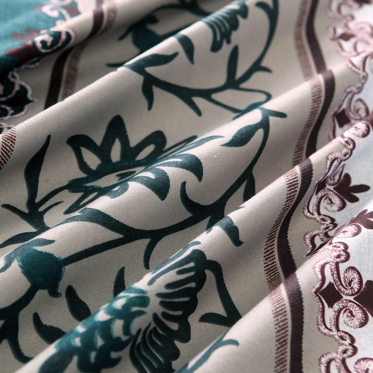Comfy Farmhouse Boho Printed 3 Pieces Duvet Bedding Set